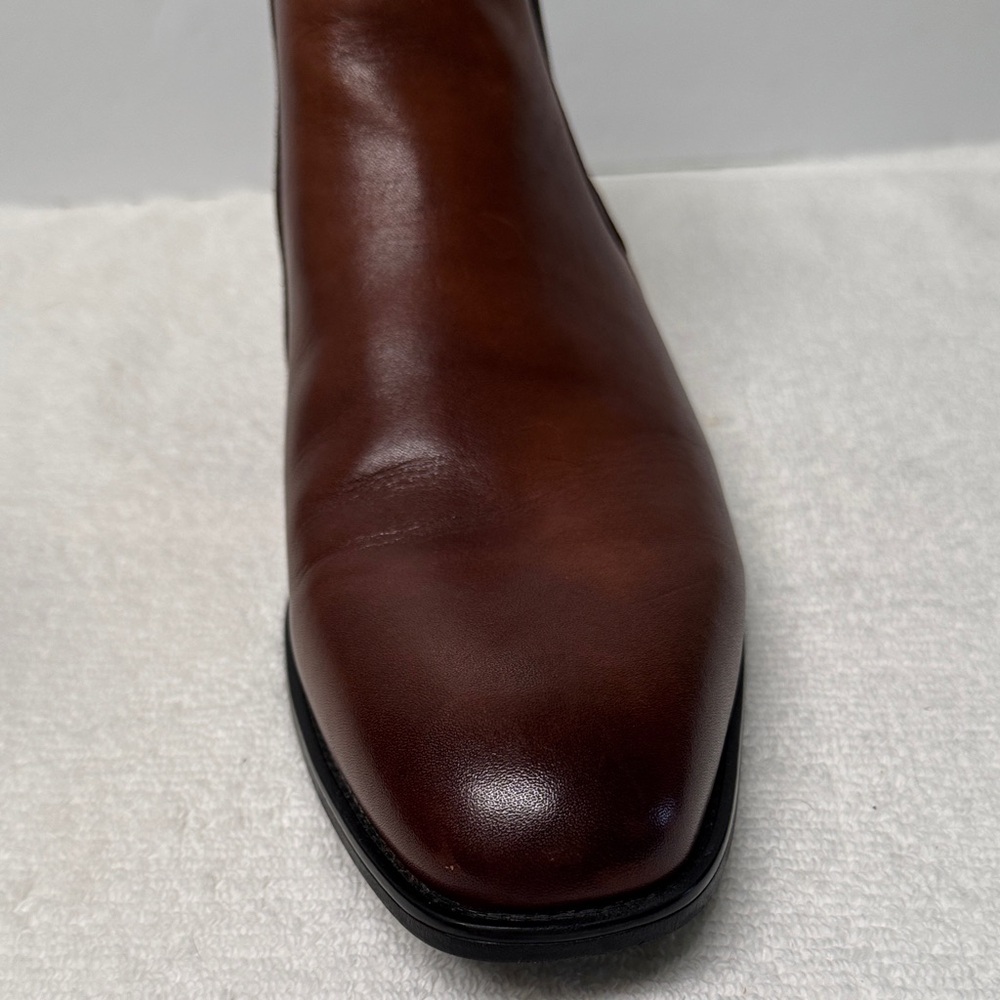 Men’s Karl Lagerfeld Leather Chelsea Cognac Brown Boots Size 10.5M - Picture 7 of 16